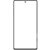 Стекло для Samsung Galaxy Note 10 (N970) черный Оригинал