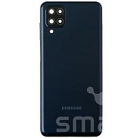 Задняя крышка для Samsung Galaxy M12 (M127) цвет: черный Оригинал