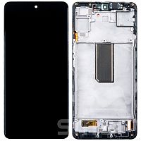 Дисплей для Samsung Galaxy M54 (M546) в сборе с рамкой черный Service Pack