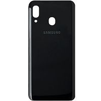 Задняя крышка для Samsung Galaxy A20 (A205) цвет: черный Оригинал