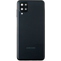 Задняя крышка для Samsung Galaxy A12 (A125) цвет: черный Оригинал
