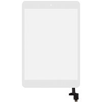 Сенсор для Apple iPad Mini/Mini 2 A1432/A1454/A1455/A1489/A1490/A1491 с кнопкой Home белый Оригинал