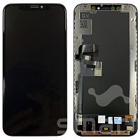 Дисплей для Apple iPhone XS в сборе с рамкой черный GX HARD AMOLED
