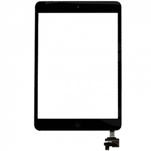 Сенсор для Apple iPad Mini/Mini 2 A1432/A1454/A1455/A1489/A1490/A1491 с кнопкой Home черный Оригинал