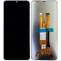 Дисплей для Samsung Galaxy A03 Core (A032) в сборе без рамки черный Service Pack