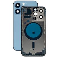 Корпус для Apple iPhone 13 Pro Max голубой Оригинал