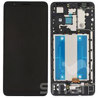 Дисплей для Samsung Galaxy A01 Core (A013) в сборе с рамкой черный Оригинал