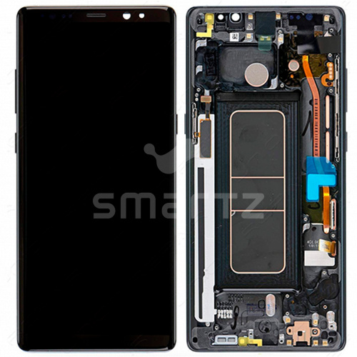 Дисплей для Samsung Galaxy Note 8 (N950) в сборе с рамкой черный Service Pack