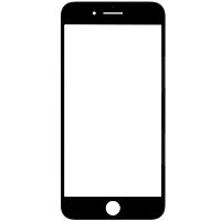 Стекло для Apple iPhone 7 Plus с рамкой черный G+OCA PRO