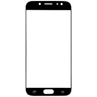 Стекло для Samsung Galaxy J7 (J730) с OCA черный Оригинал