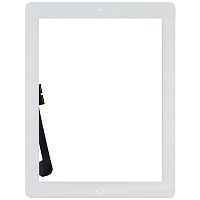 Сенсор для Apple iPad 4 A1458/A1459/A1460 с кнопкой Home белый Оригинал