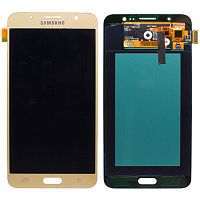 Дисплей для Samsung Galaxy J7 (J710) в сборе без рамки золотой Oled