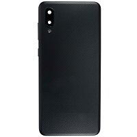 Задняя крышка для Samsung Galaxy A02 (A022) цвет: черный Оригинал