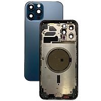 Корпус для Apple iPhone 12 Pro Max синий Оригинал