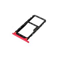 Держатель SIM для Xiaomi Redmi Note 5 красный Оригинал