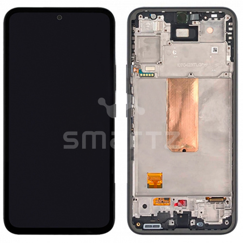 Дисплей для Samsung Galaxy A54 (A546) в сборе с рамкой черный Oled