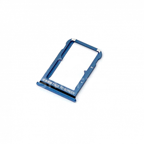 Держатель SIM для Xiaomi Mi 9 Se синий Оригинал