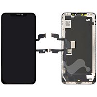 Дисплей для Apple iPhone XS Max в сборе с рамкой черный GX HARD OLED