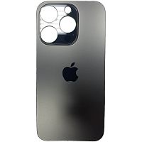 Задняя крышка для Apple iPhone 15 Pro с большим отверстием цвет: черный Оригинал