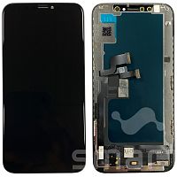 Дисплей для Apple iPhone XS в сборе с рамкой черный JK TFT