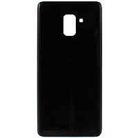 Задняя крышка для Samsung Galaxy A8 Plus (A730) цвет: черный Оригинал
