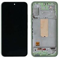 Дисплей для Samsung Galaxy A54 (A546) в сборе с рамкой зеленый Service Pack