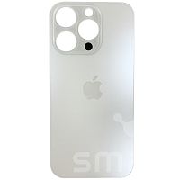 Задняя крышка для Apple iPhone 15 Pro с большим отверстием цвет: белый Оригинал