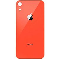 Задняя крышка для Apple iPhone XR с большим отверстием цвет: коралловый Оригинал