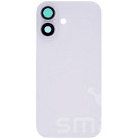 Задняя крышка для Apple iPhone 16 в сборе с линзами цвет: белый Оригинал