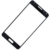 Стекло для Samsung Galaxy Alpha (G850) черный Оригинал