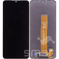Дисплей для Samsung Galaxy A12 Nacho (A127) в сборе без рамки черный Service Pack