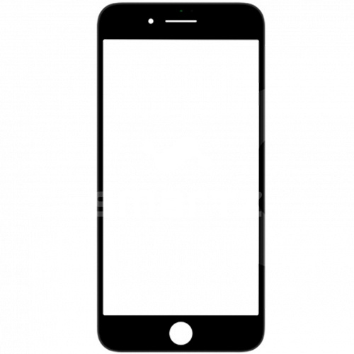 Стекло для Apple iPhone 8 Plus с рамкой черный OCA Musttby