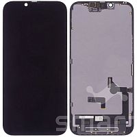 Дисплей для Apple iPhone 14 в сборе с рамкой черный JK Incell
