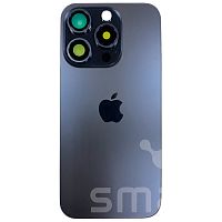 Задняя крышка для Apple iPhone 15 Pro с большим отверстием цвет: синий Оригинал