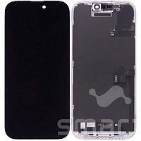 Дисплей для Apple iPhone 16 Pro в сборе с рамкой черный (Идентификатор USED) Service Pack