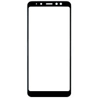 Стекло для Samsung Galaxy A8 Plus (A730) с OCA черный Оригинал