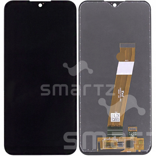 Дисплей для Samsung Galaxy A01 (A015)/M01 (M015) в сборе без рамки черный с узким конн. Service Pack