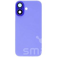 Задняя крышка для Apple iPhone 16 в сборе с линзами цвет: синий Оригинал