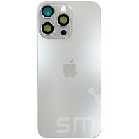 Задняя крышка для Apple iPhone 15 Pro Max с большим отверстием цвет: белый Оригинал