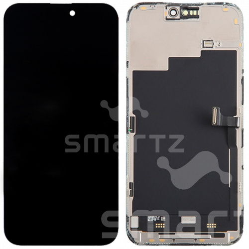 Дисплей для Apple iPhone 15 Pro Max в сборе с рамкой черный Оригинал