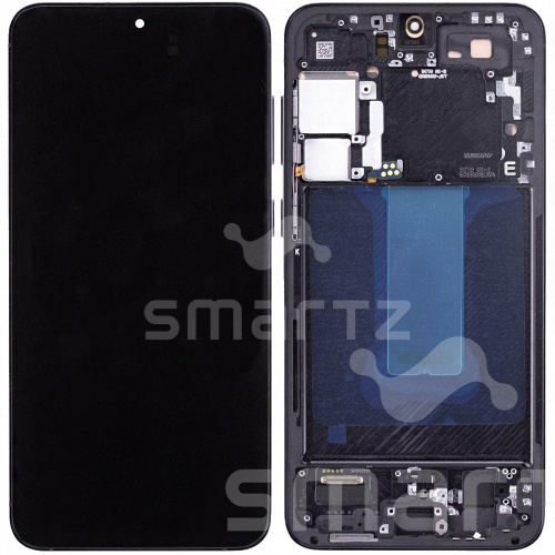Дисплей для Samsung Galaxy S23 Plus (S916) в сборе с рамкой черный Service Pack