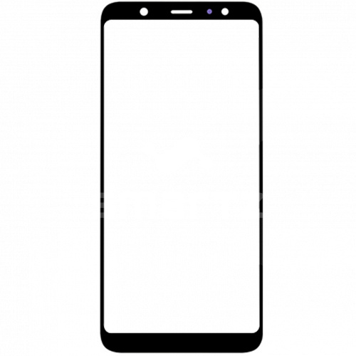 Стекло для Samsung Galaxy A6 Plus (A605) с OCA черный Оригинал
