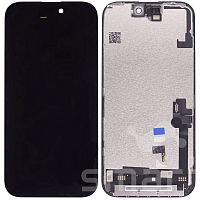 Дисплей для Apple iPhone 16 в сборе с рамкой черный JK HARD OLED