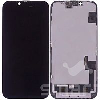 Дисплей для Apple iPhone 14 в сборе с рамкой черный Без ошибки CH/G