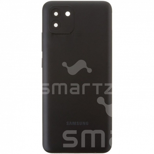 Задняя крышка для Samsung Galaxy A03 (A035) цвет: черный Оригинал