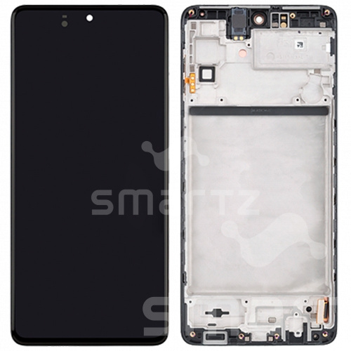Дисплей для Samsung Galaxy M51 (M515) в сборе с рамкой черный Service Pack