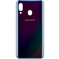 Задняя крышка для Samsung Galaxy A40 (A405) цвет: черный Оригинал