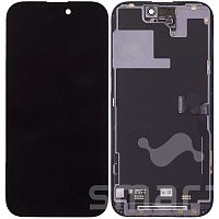 Дисплей для Apple iPhone 14 Pro в сборе с рамкой черный (Идентификатор USED) Service Pack