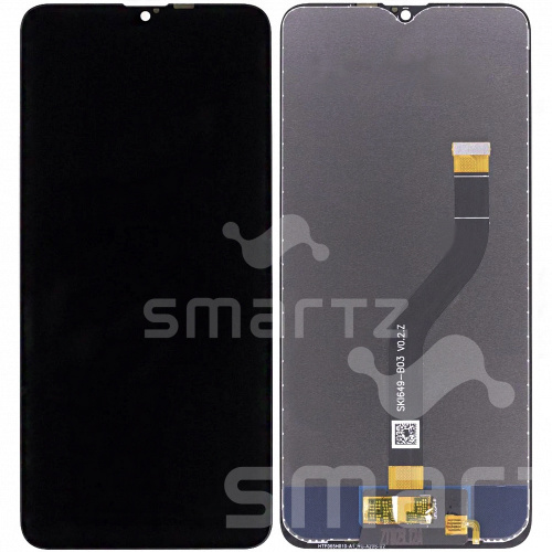 Дисплей для Samsung Galaxy A20s (A207) в сборе без рамки черный Service Pack